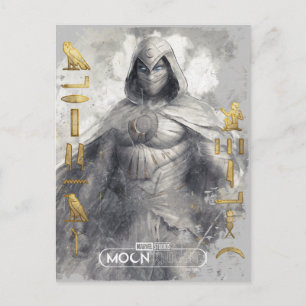 Carte Postale Moon Knight Hiéroglyphic Graphic