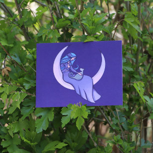 Carte Postale Moon WitchChild Pagan Wicca Art