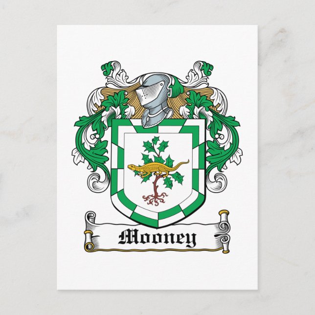 Carte Postale Mooney Family Crest (Devant)