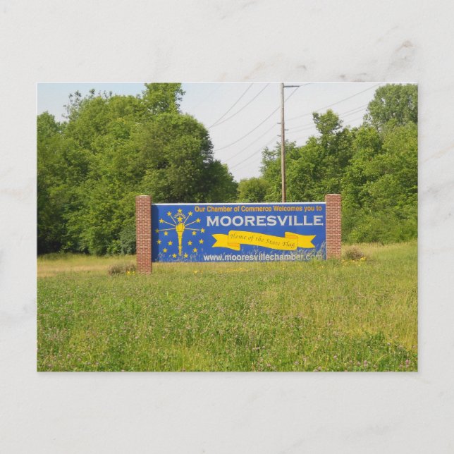 Carte Postale Mooresville Indiana (Devant)