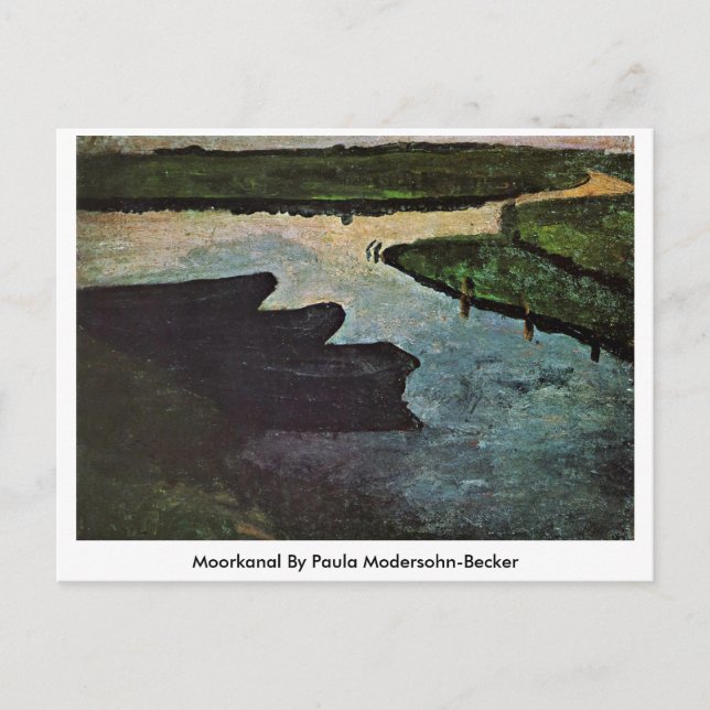 Carte Postale Moorkanal Par Paula Modersohn-Becker (Devant)