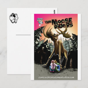 Carte postale Moose Riders #1