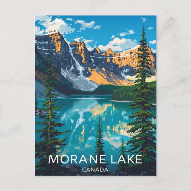 Carte Postale Moraine Lake Banff Valley of Ten Peaks (Devant)