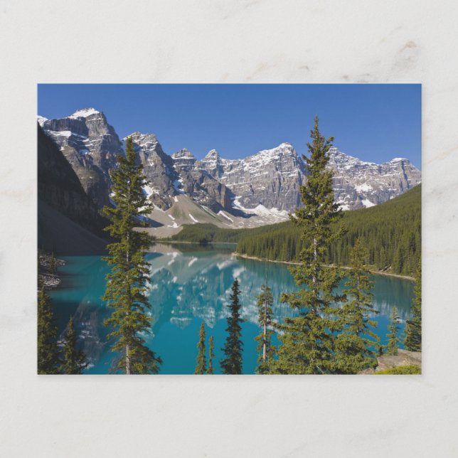 Carte Postale Moraine Lake, Rocheuses canadiennes, Alberta, Cana (Devant)