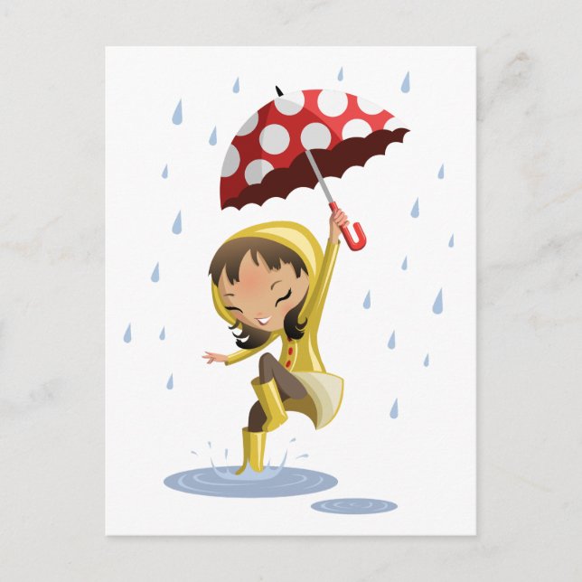 Carte Postale Morgan dans la pluie (Devant)