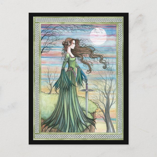 Carte postale Morgan Le Fay Imaginaire Art (Devant)