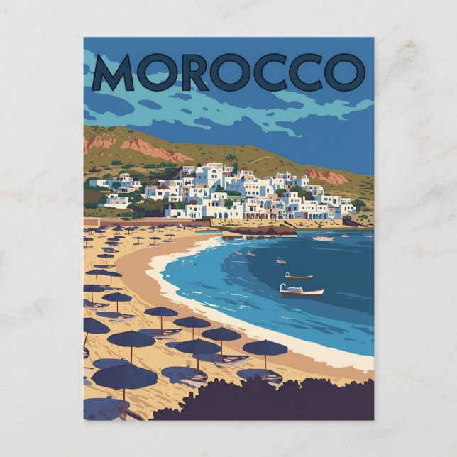 Carte Postale Morocco Coastal Town (Devant)