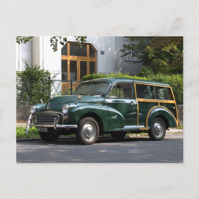 Carte Postale Morris Minor 1000 Voyageur (Devant)