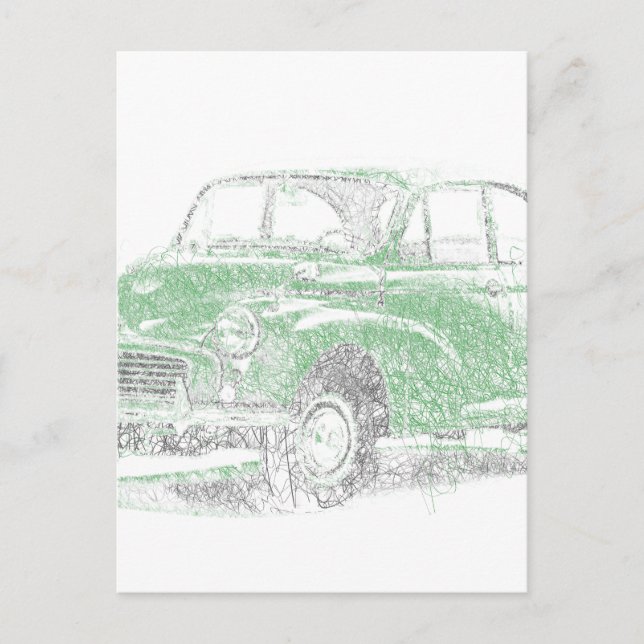Carte Postale Morris Minor (Biro) (Devant)