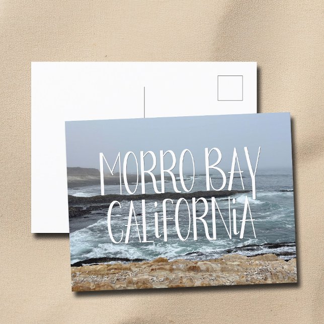 Carte Postale Morro Bay California Ocean Waves Photographie (Créateur téléchargé)