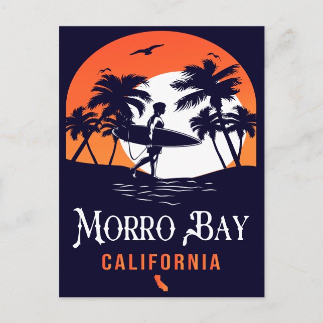 Carte Postale Morro Bay California Sunset Vacances Souvenirs (Devant)