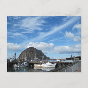 Carte Postale Morro Rock, Bateaux de Pêche et Embarcadero