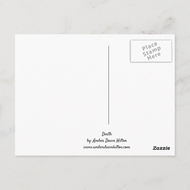 Carte Postale Mort (Dos)