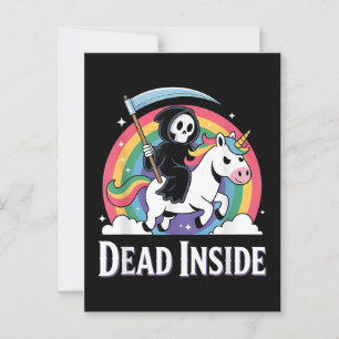 Carte Postale Mort à l'intérieur