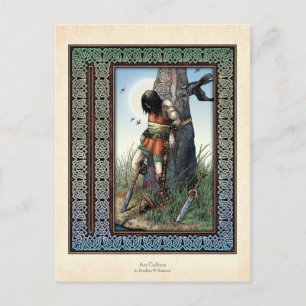 Carte postale "Mort de Cuchulainn"