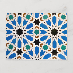 Carte postale Mosaïque Bleue Marocaine