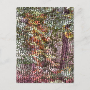 CARTE POSTALE MOSAÏQUE D'ARBRE
