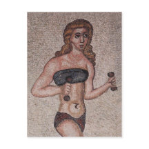 Mosaïque de fille bikini - Poids de levage - Romai
