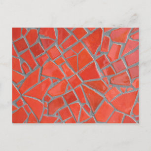 Carte Postale Mosaïque rouge