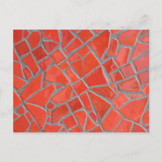 Carte Postale Mosaïque rouge