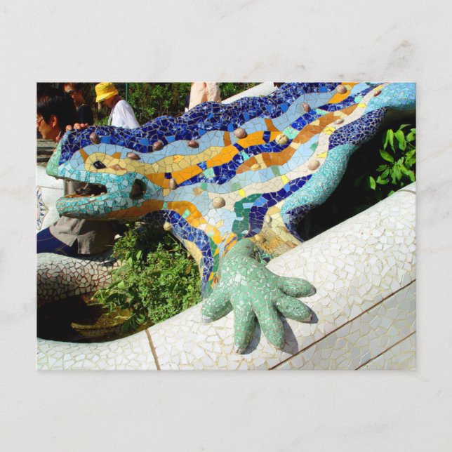 Carte Postale Mosaïques Gaudi Lizard (Devant)