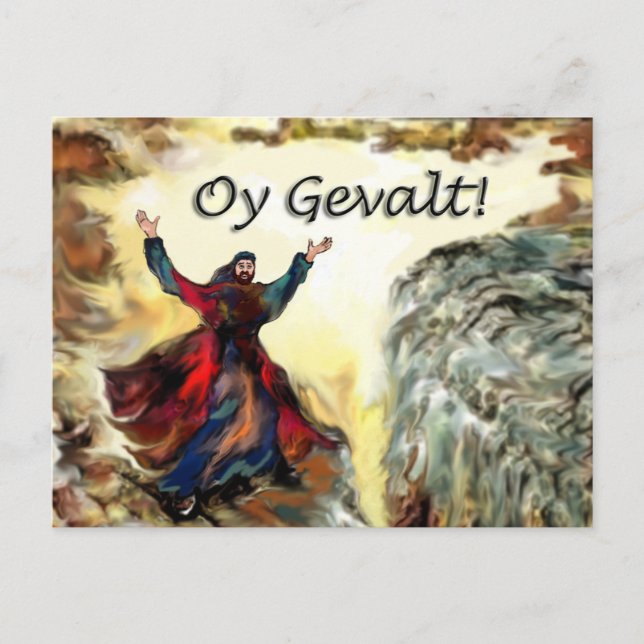 Carte Postale Moses Oy Gevalt ! (Devant)