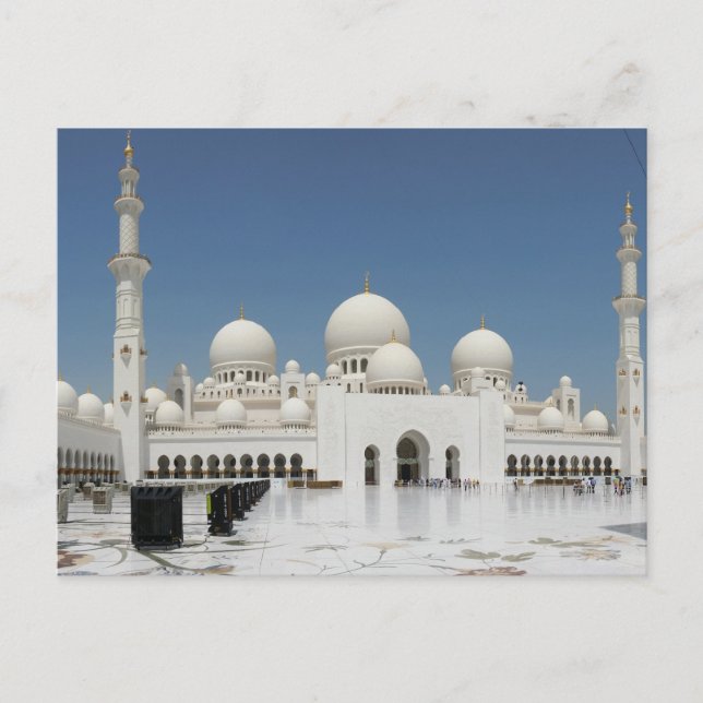 Carte Postale Mosquée à Abu Dhabi (Devant)