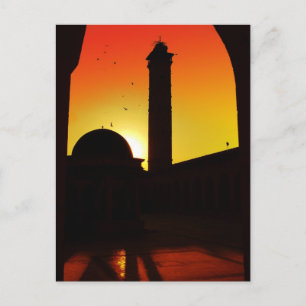Carte Postale Mosquée au coucher du soleil, Damas, Syrie