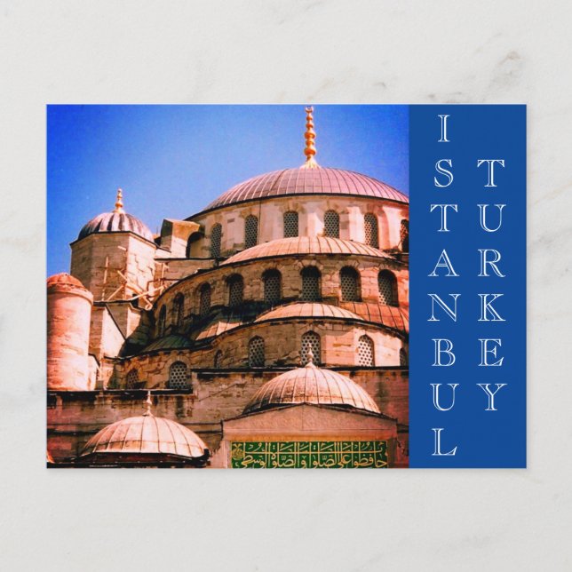 Carte Postale mosquée bleue d'istanbul (Devant)