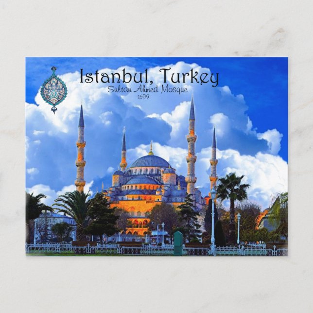 Carte Postale Mosquée Bleue - Istanbul (Devant)