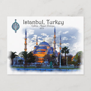 Carte Postale Mosquée Bleue - Istanbul, Turquie