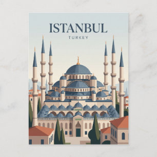 Carte Postale Mosquée Bleue Turquie