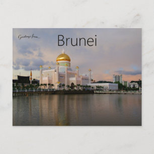 Carte Postale Mosquée Brunei Sultan Omar Ali Saifuddin