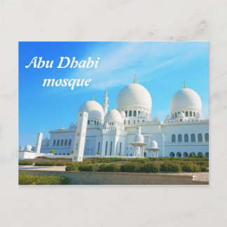 Carte Postale Mosquée d'Abu Dhabi