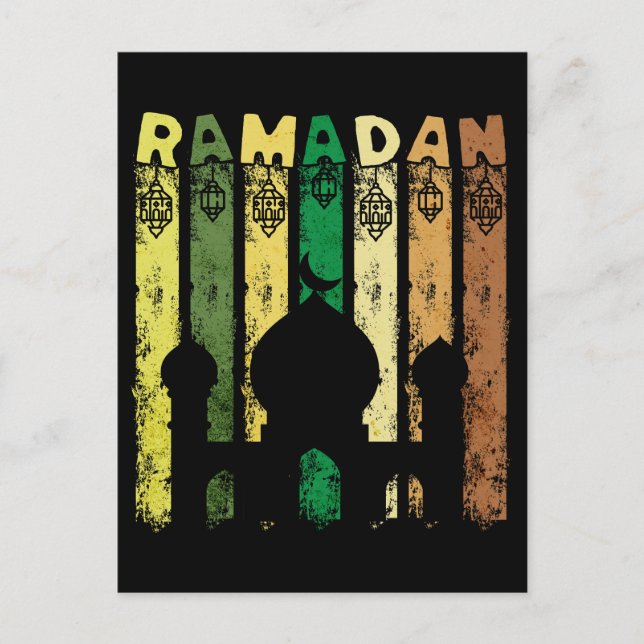 Carte Postale Mosquée du Ramadan (Devant)
