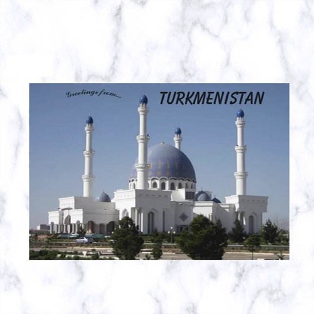 Carte Postale Mosquée Hajji Gurbanguly à Mary Turkménistan (Créateur téléchargé)