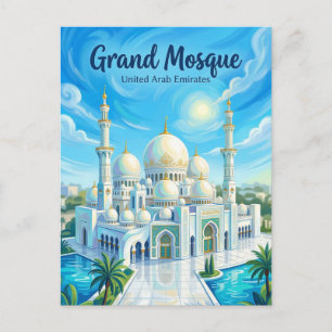 Carte Postale Mosquée Sheikh Zayed Émirats arabes unis