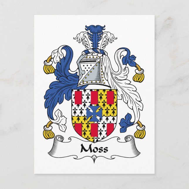 Carte Postale Moss Family Crest (Devant)