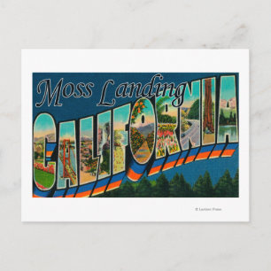 Carte Postale Moss Landing, Californie - Scènes de grandes lettr