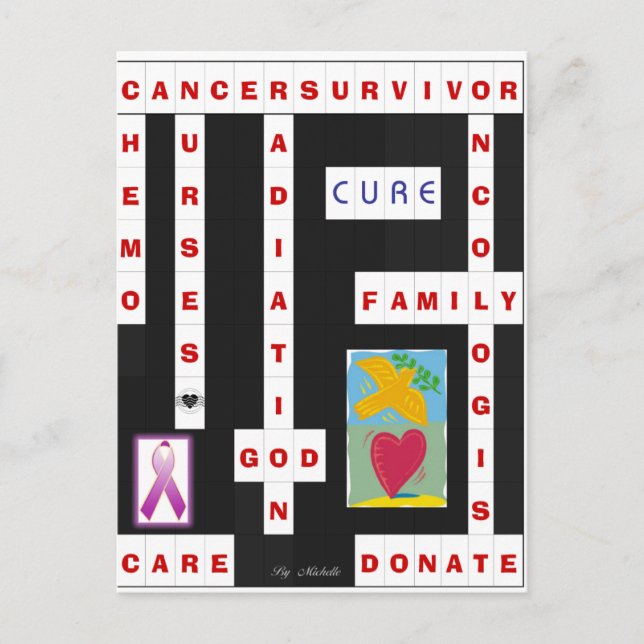 Carte Postale Mot-clé du cancer (Devant)