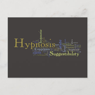 Carte postale Mot d'Hypnose - Arrière - plan foncé