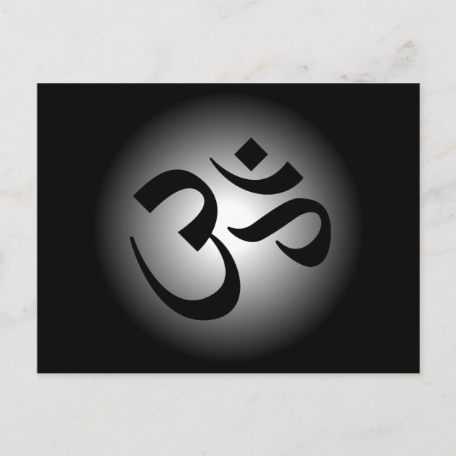 Carte Postale MOT Hindou - Symbole de méditation (Devant)