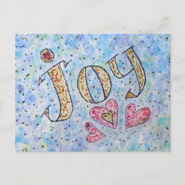 Carte postale Mot Inspirant "Joie" (Devant)
