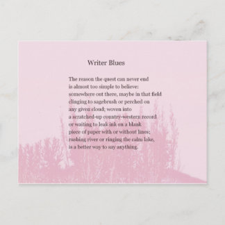 Carte Postale Mot pour les écrivains