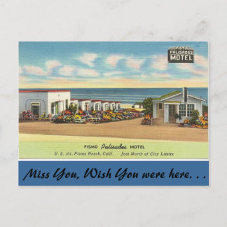 Carte Postale Motel California, Pismo Palisades