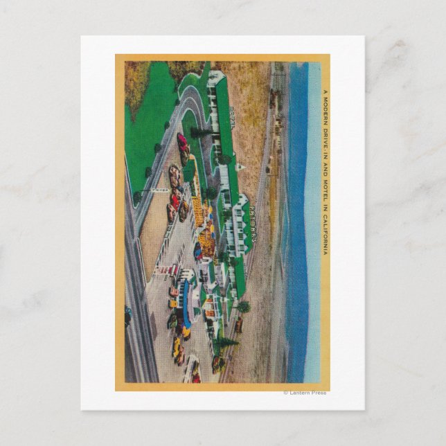 Carte Postale Motel Patmars et moderne Drive-InState (Devant)