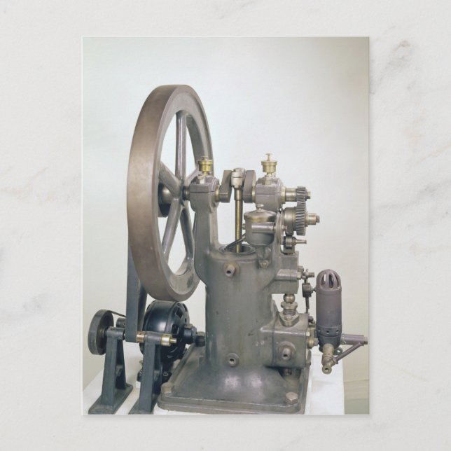 Carte Postale Moteur à combustion interne, 1876 (Devant)
