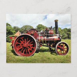 Carte Postale moteur à vapeur vintage