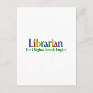 Carte Postale Moteur de recherche d'original de bibliothécaire