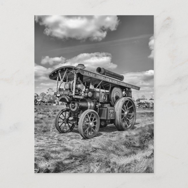 Carte Postale Moteur Showmans "Lord Nelson" Noir et blanc (Devant)